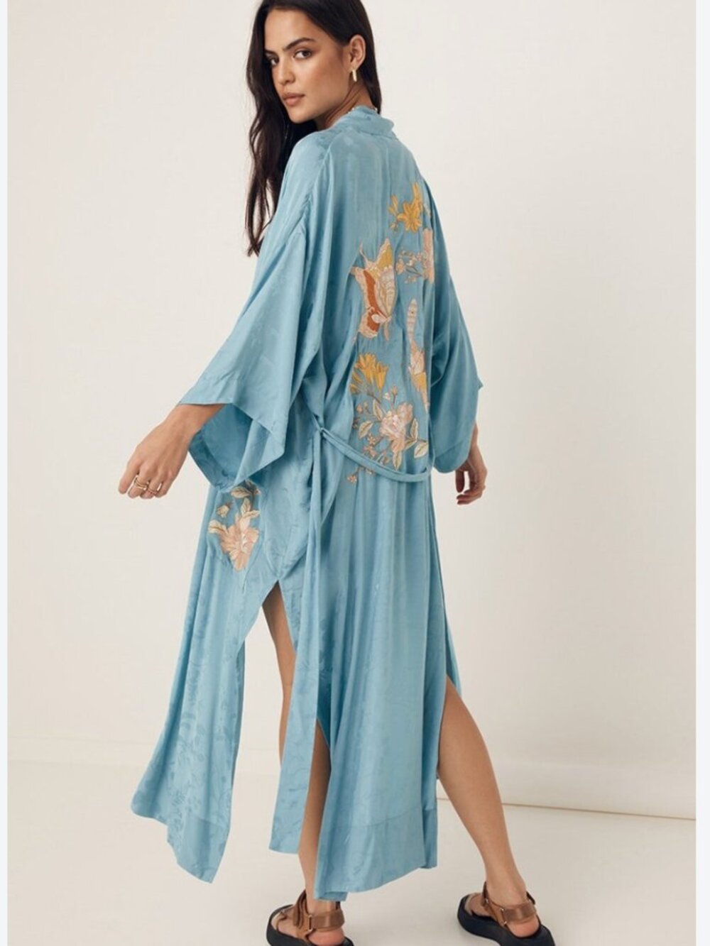 Spell & The Gypsy Atrium Embroidered Maxi Robe S/M - Picture 2 of 6